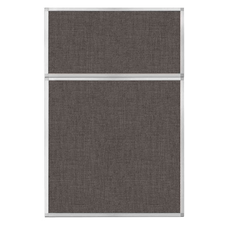 Versare Hush Panel Configurable Cubicle Partition 4' x 6' Mocha Fabric 1812487